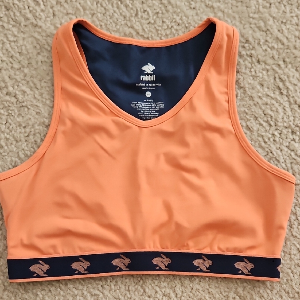 rabbit Women's Orange Sports Bra